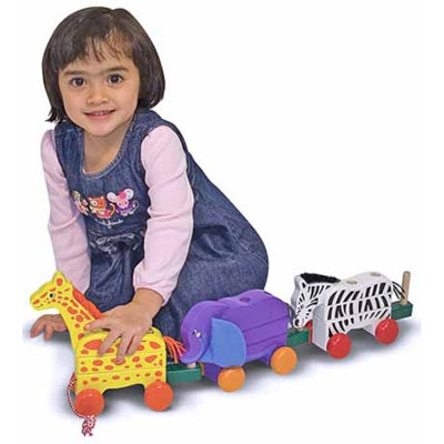 Melissa and Doug Pull-Along Zoo Animals