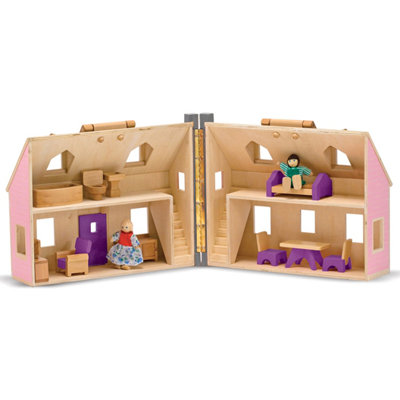 Melissa and Doug Fold and Go Mini Dollhouse