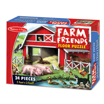 Melissa and Doug 24-pieces Farm Friends Floor Set