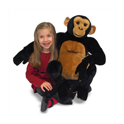 Melissa and Doug Chimpanzee Plush Stuffed Animal