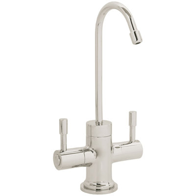 Contemporary Two Handle Single Hole Hot and Cold Water Dispenser Faucet