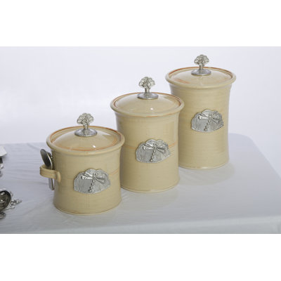Buyers Choice Artisans Domestic Ceramic Canister (Set of 3)