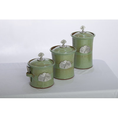 Buyers Choice Artisans Domestic Ceramic Canister (Set of 3)