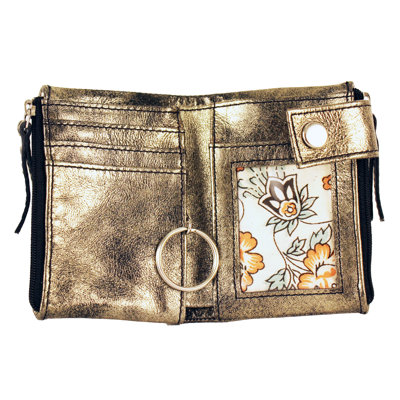 Latico Leathers Art Yasmine Medium Double Zip Wallet