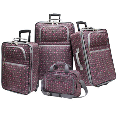 U.S. Traveler Holiday II Luggage 4 Piece Set