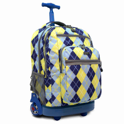 J World Sundance Rolling Backpack with Laptop Sleeve