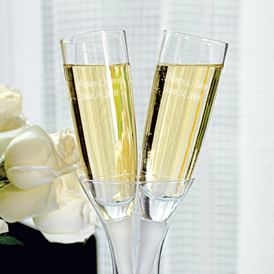 Cathys Concepts Champagne Flutes in a Vase
