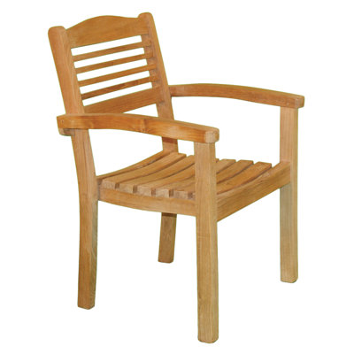 Jewels of Java Stacking Dining Arm Chair