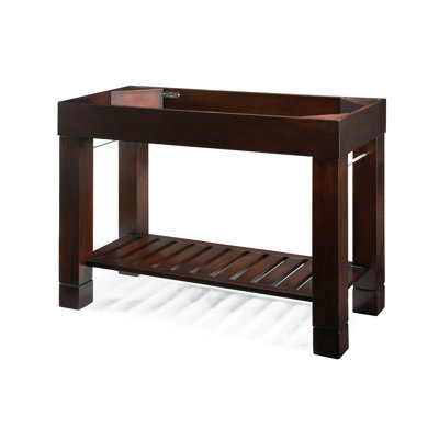 Xylem Europa 48" Bathroom Vanity Cabinet in Dark Walnut