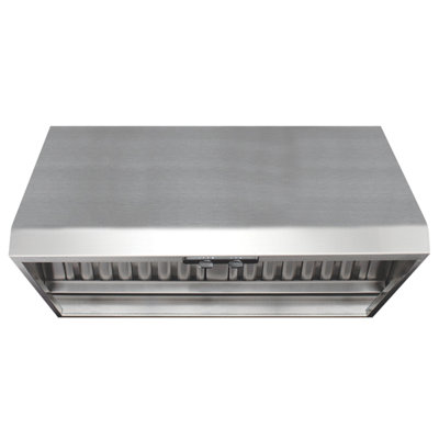 Air King Professional Range Hood with Warming Lights in Stainless Steel