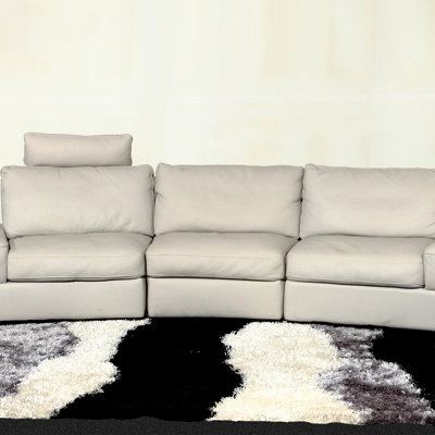 Hokku Designs Modi Leather Modular Sofa