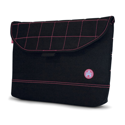SUMO Nylon Sleeve in Black with Pink Stitching