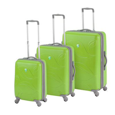 Heys USA Eco-Friendly Leaves 3 Piece Spinner Luggage Set