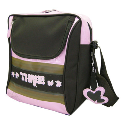 Three Picnic Stripe Sling Bag in Khaki