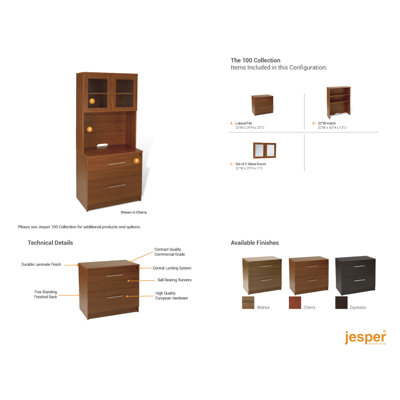 Jesper Office Pro X - Lateral File and Hutch Set