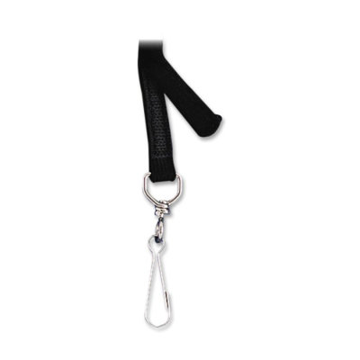 Baumgartens Breakaway Lanyard, w/ Hook N Loop, 36", Black