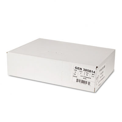Whitehall Hi-Density Can Liners, 24 x 23, 6 mic, Clear, 20 Rolls of 50 Bags, 1000/Carton