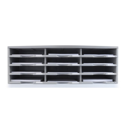 Storex 12 Compartment Literature Organizer