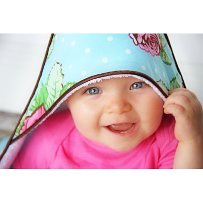 Caden Lane Boutique Rose Dot Hooded Towel Set