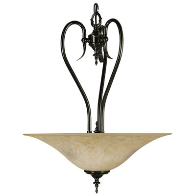 Framburg Black Forest 3 Light Inverted Pendant