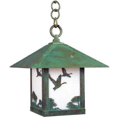 Arroyo Craftsman Timber Ridge Outdoor Hanging Lantern with Filigree