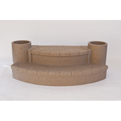 Atlantic Outdoor Small Storage Step with Planters