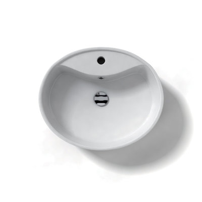 WS Bath Collections Ceramica 21.4" x 17.7" Vessel Sink in White