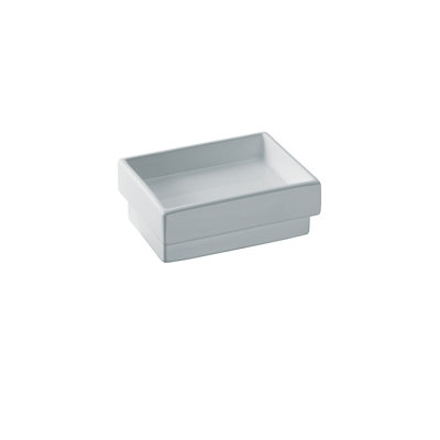 WS Bath Collections Skuara Soap Dish in White