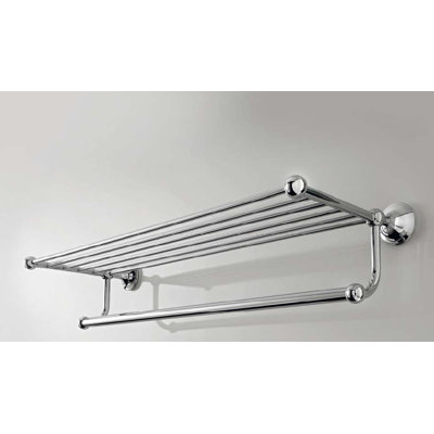 WS Bath Collections Vanessia Towel Rack in Polished Chrome