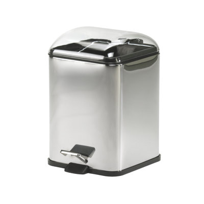 WS Bath Collections Karta Waste Basket with Foot Pedal