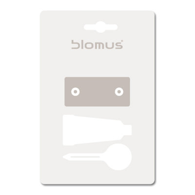 Blomus Sento Wall Mount Toilet Brush with Optional Wall Mounting Kit