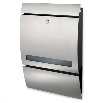Blomus Signo Locking Wall Mounted Letter Box With Window