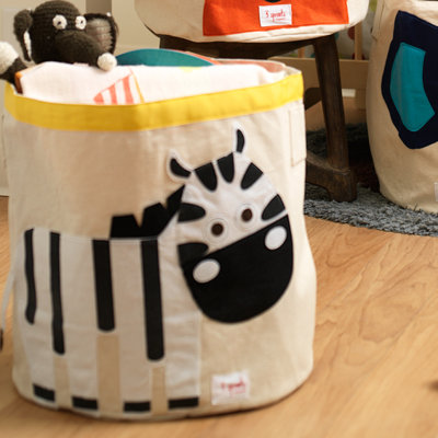 3 Sprouts Zebra Kids Storage Bin