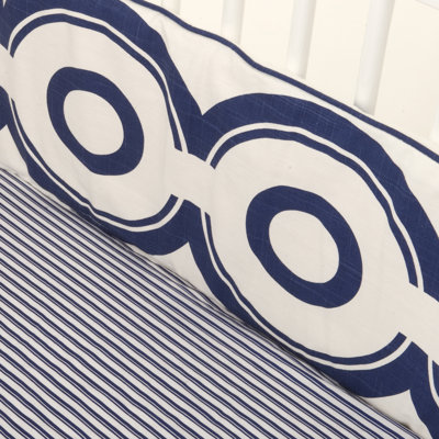 Oilo Wheels Bedding Collection in Cobalt Blue