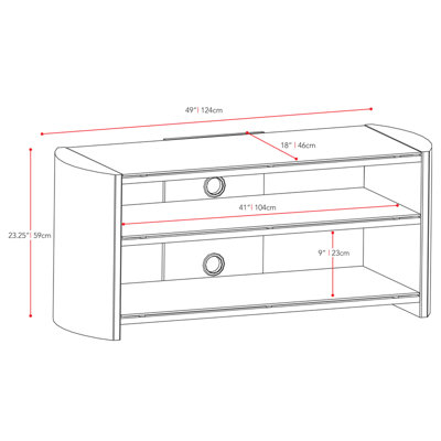 dCOR design Amara 49" TV Stand