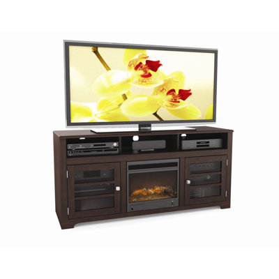 dCOR design West Lake 68" TV Stand with Electric Fireplace