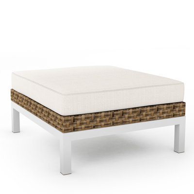 dCOR design Beach Grove Ottoman with Cushion