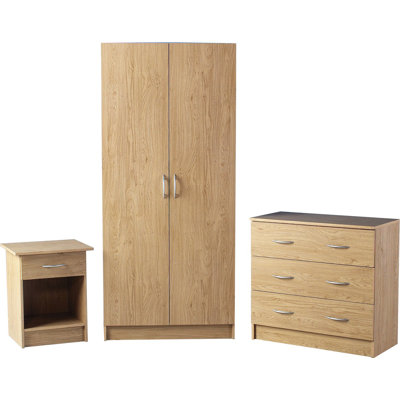 Home Essence New Haven 3 Door Wardrobe