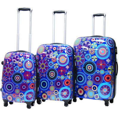 CalPak Carnival Expandable Hardsided 3 Piece Spinner Luggage Set