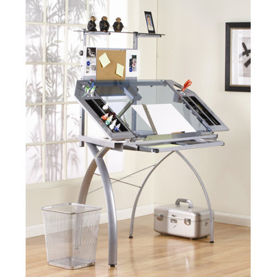 Studio Designs Futura Glass Tower Drafting Table