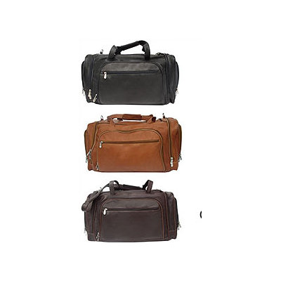Piel Leather 20" Leather Multi-Compartment Carry-On Duffel