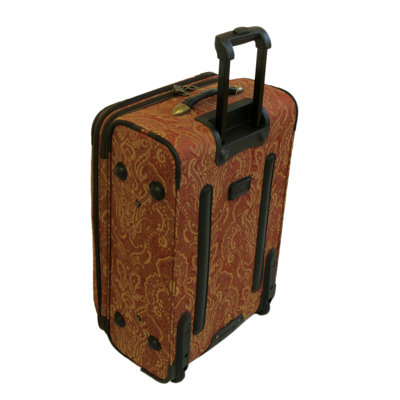 American Flyer Paisley Gold 4 Piece Luggage Set
