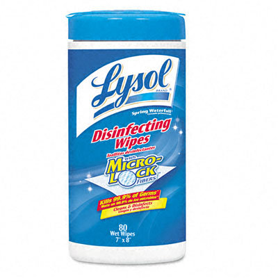 Lysol Brand II Disinfecting Wipes Ocean Fresh Scent, 80/Canister, 6/Case