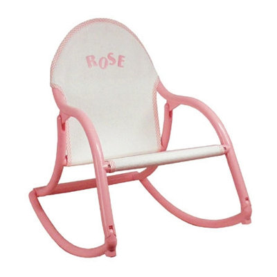 Hoohobbers Personalized Rocking Chair in Pastel Mesh