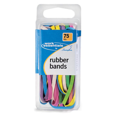 Swingline 75 Count Multi Color Rubber Band Assortment