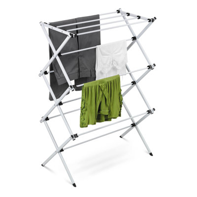 Deluxe Metal Drying Rack in Silver