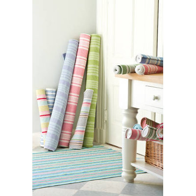Dash and Albert Rugs Woven Palm Beach Ticking Rug