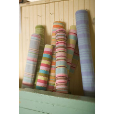 Dash and Albert Rugs Woven Palm Beach Ticking Rug