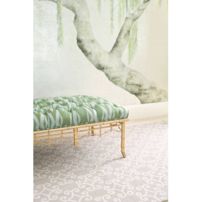 Dash and Albert Rugs Hooked Scroll Platinum Rug