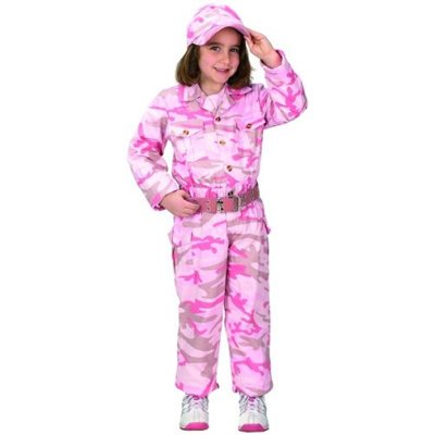 Jr. Camouflage Suit with Cap Costume